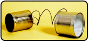cans with string between