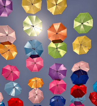 colorful umbrellas