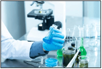 person working at a lab