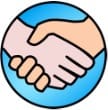 shaking hands sign