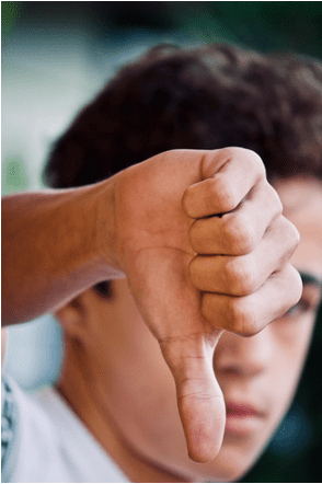 thumbs down