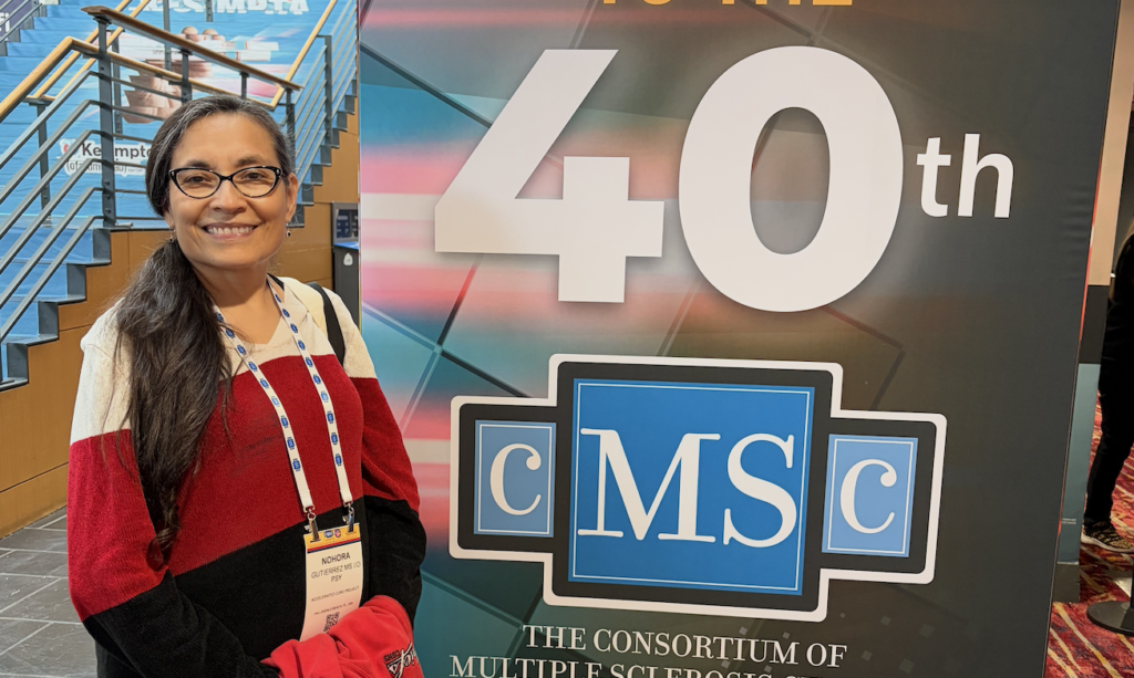 iConquerMS member Nora Gutierrez at the CMSC Conference in Charlotte, NC