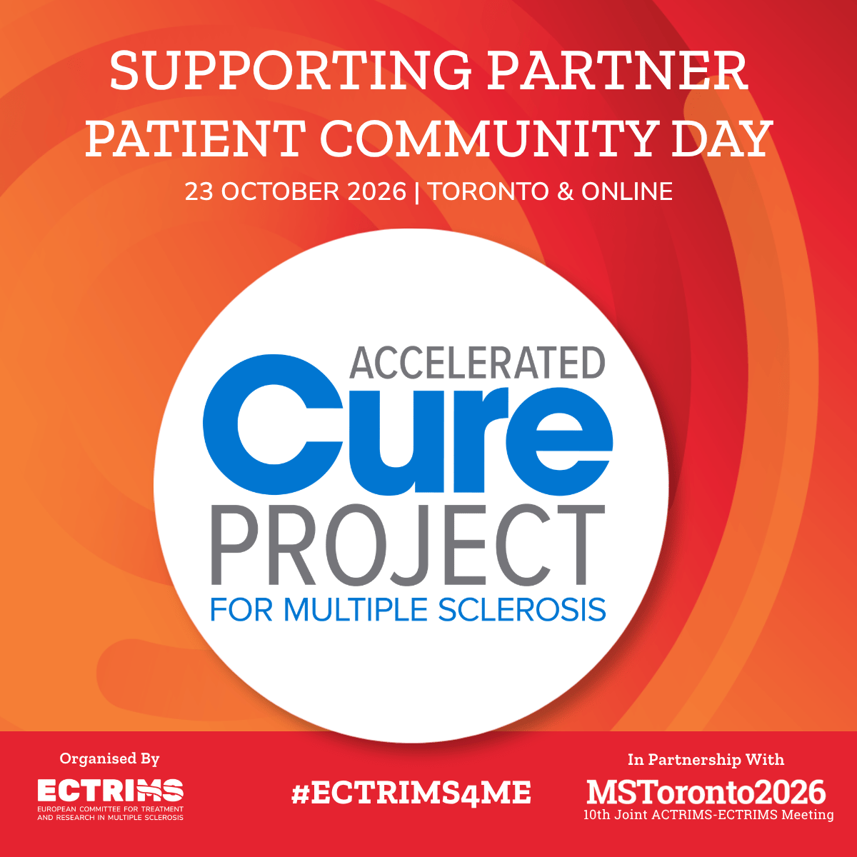 Event flyer of Patient Community Day with ACP logo in the middle as a proud supporting sponsor
